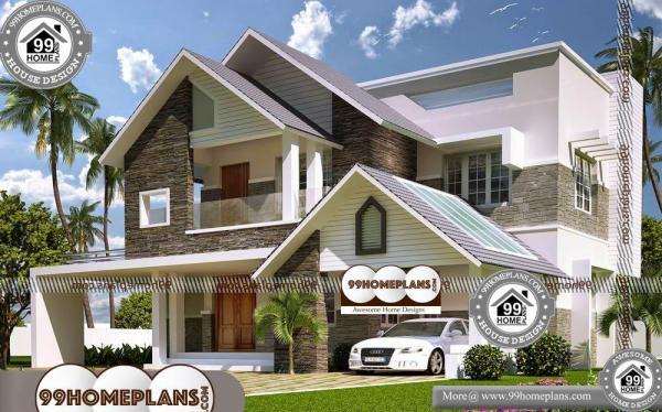 Low Budget Home Plans in Kerala Style 77+ New Two Story Homes Free