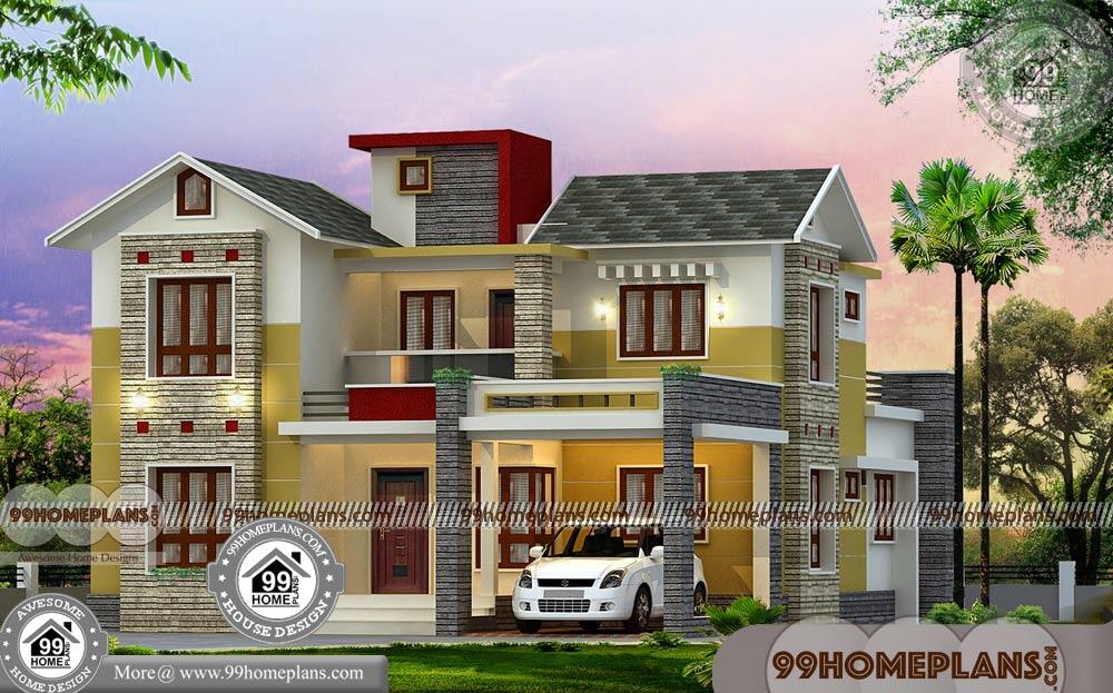 Budget Home Plans In Kerala Style 3D House Elevation Models Design