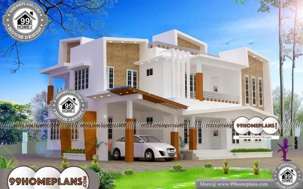 Contemporary Two Storey House Designs | 50+ Low Budget House Plans