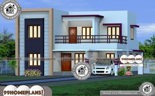 Double Floor Home Design Plans | 45+ Kerala Architecture House Plans