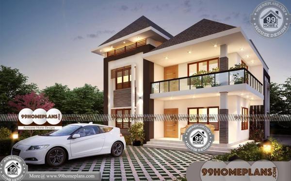 Design of Simple Indian Houses | 90+ Modern Two Story Homes Collection